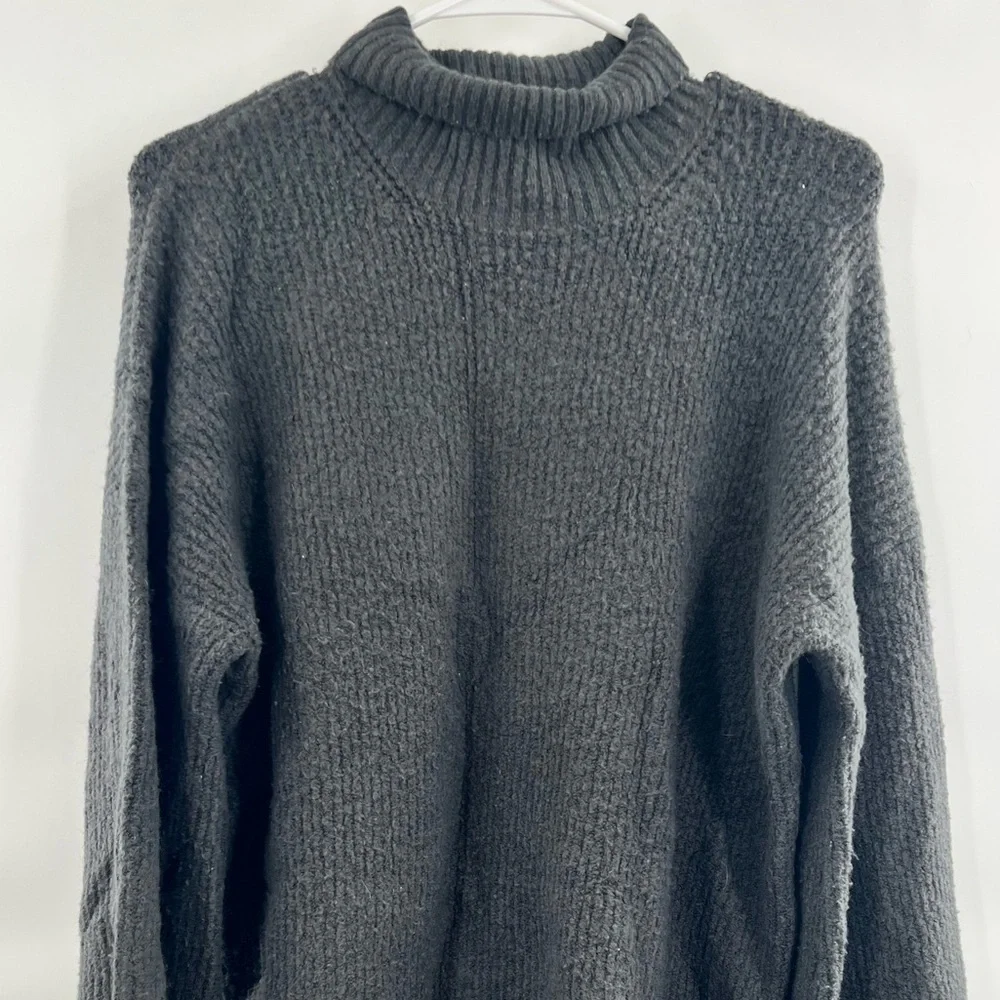French Connection grey turtleneck wool blend size M
